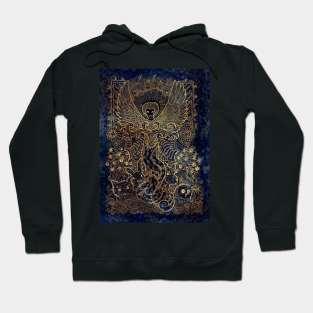 Forest Fairy. Celestial Background. Hoodie